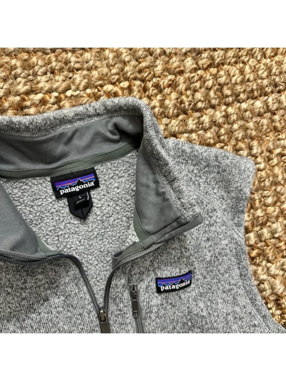 Patagonia Better Sweater Vest Mens Full Zip Fleece Heather Gray Pocket Jacket La